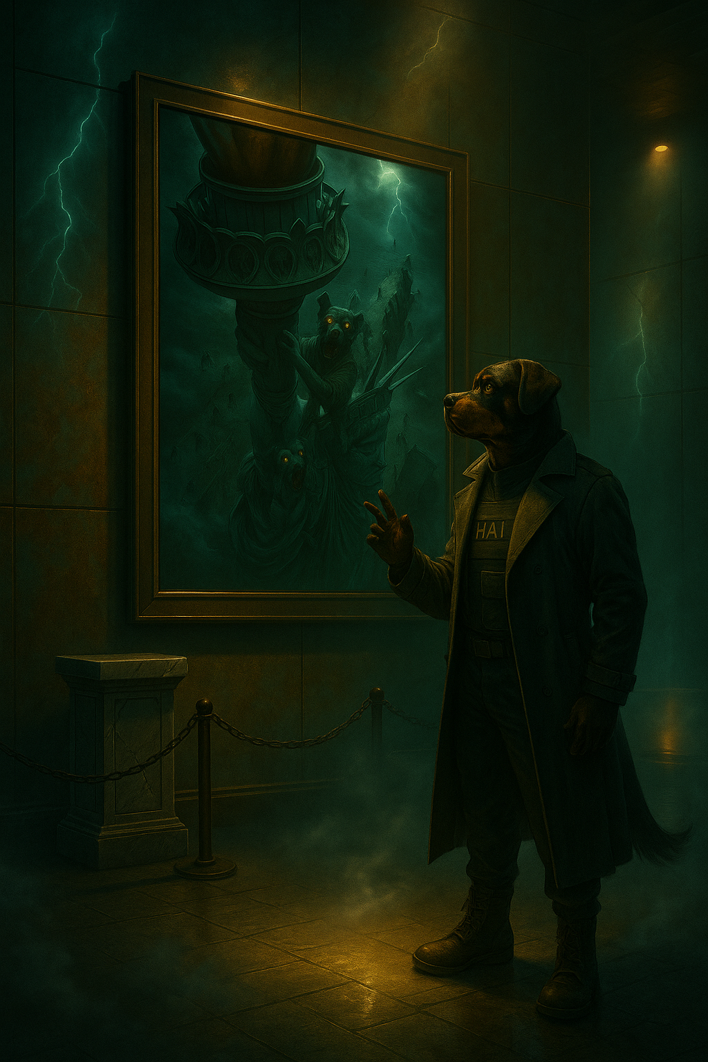 Dogs of Liberty – HomelandAI Dark Realism | Storm of the Fallen Torch