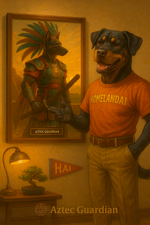 Aztec Warrior Dog: Ancient Guardian of the Sun Temple