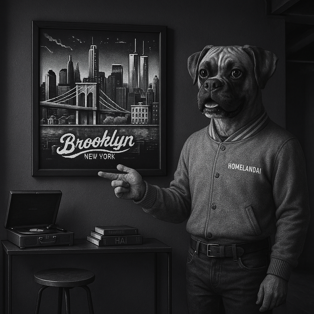 Retro Brooklyn: Pixel Art Under the Moonlight