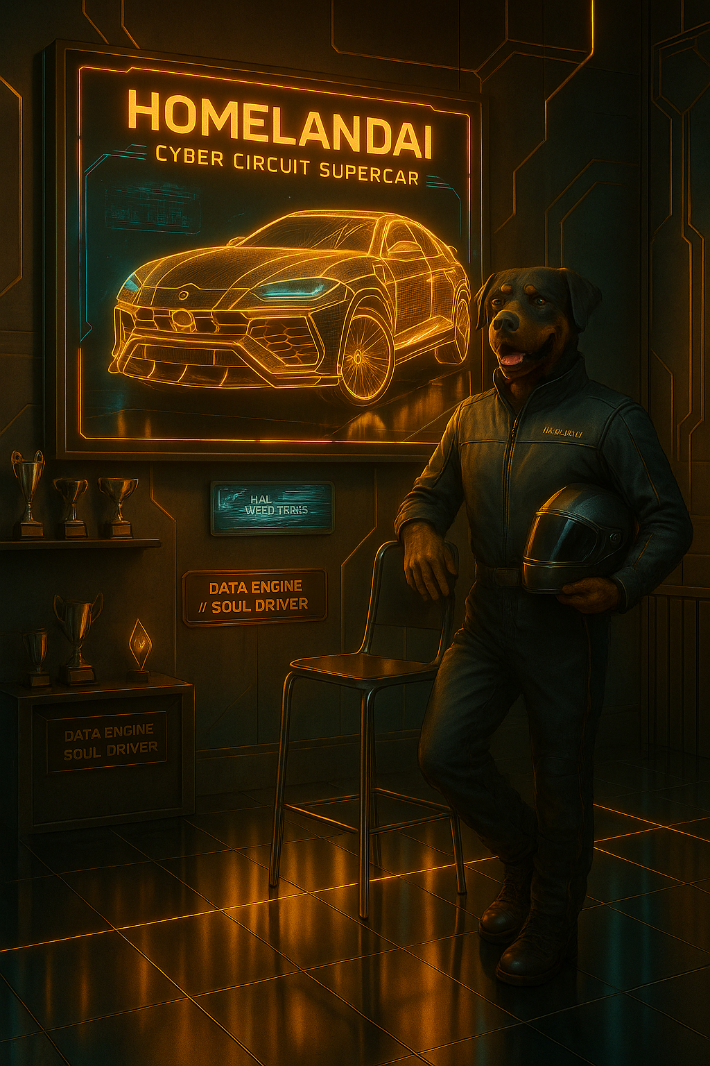 Futuristic Elegance: The Illuminated Ride