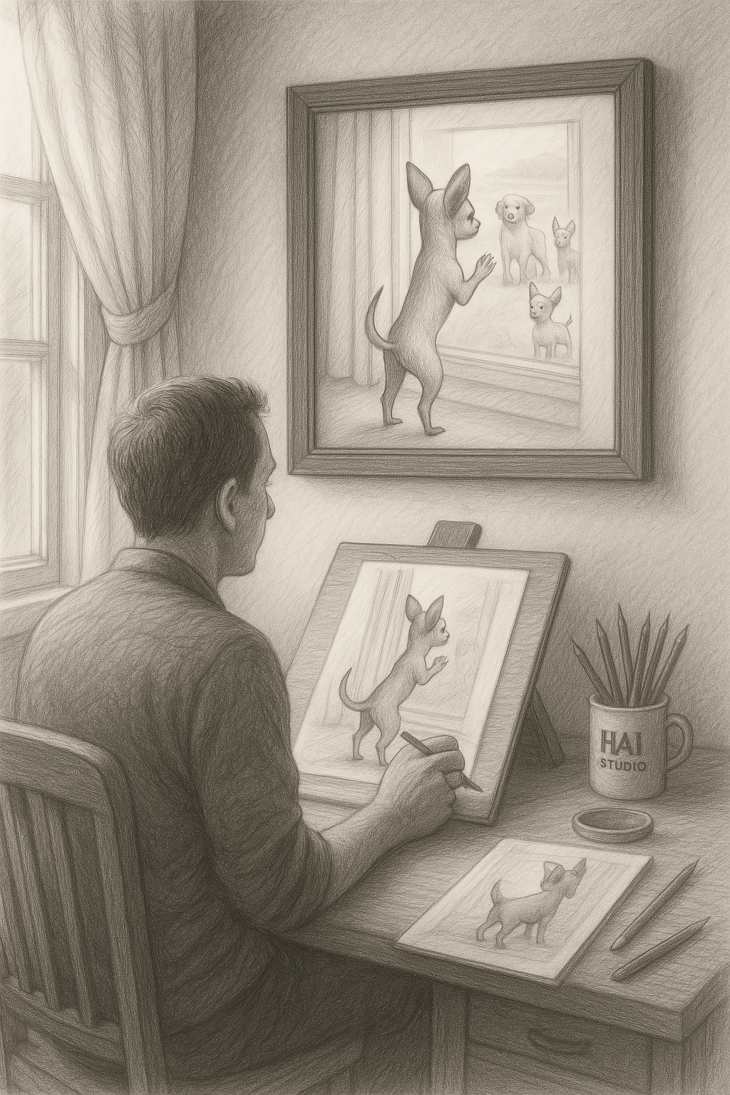 Window Wish – HomelandAI Sketch Series