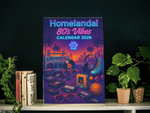 HomelandAi Retro 80's Wall Calendar (2026)