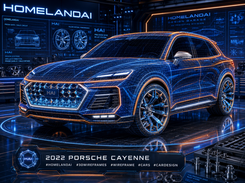 HOMELANDAI Wireframe Garage – 2022 Porsche Cayenne