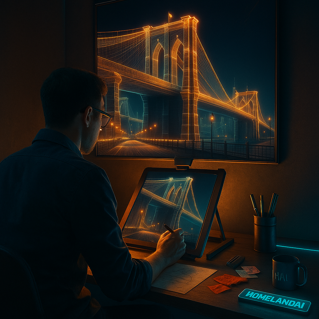 Brooklyn Bridge: Neon Vision