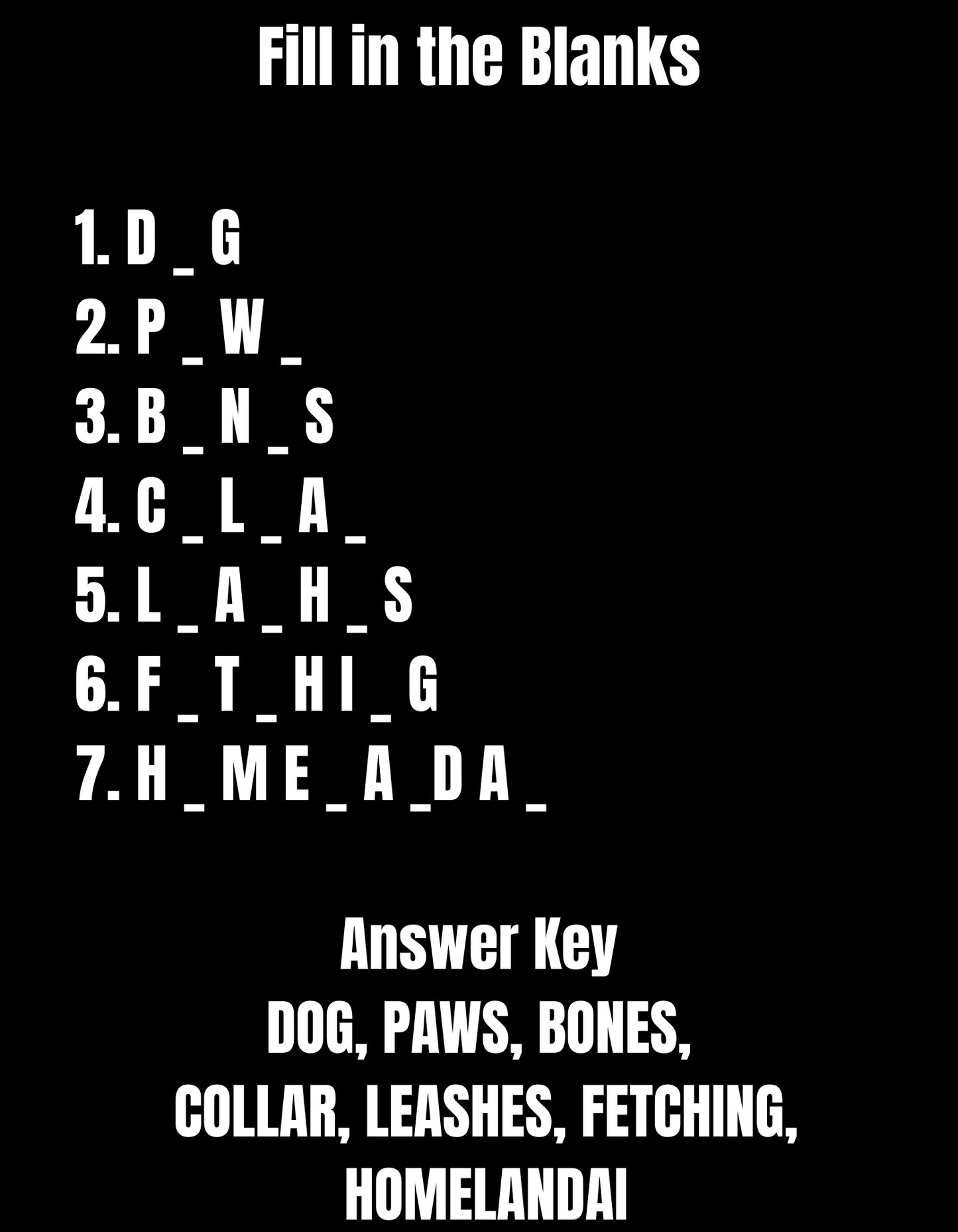 Fill-in-the-Blanks Dog Lover Tee