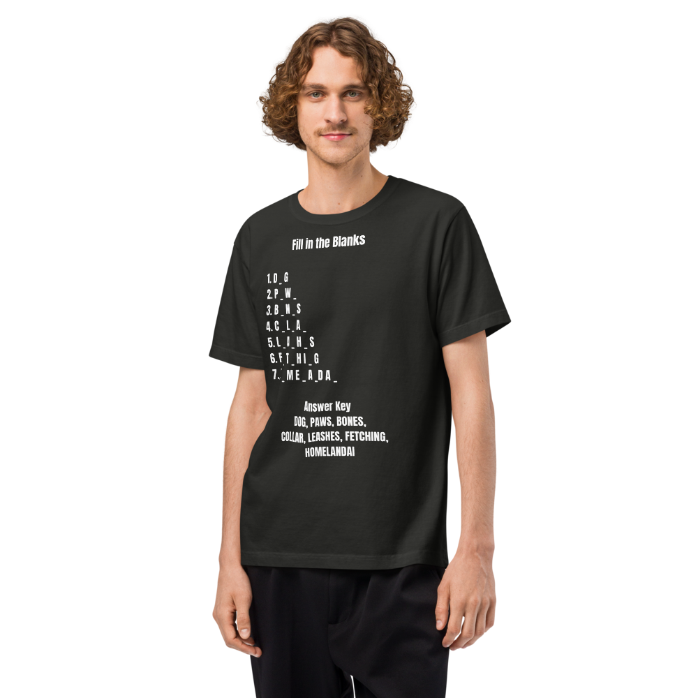 Fill-in-the-Blanks Dog Lover Tee