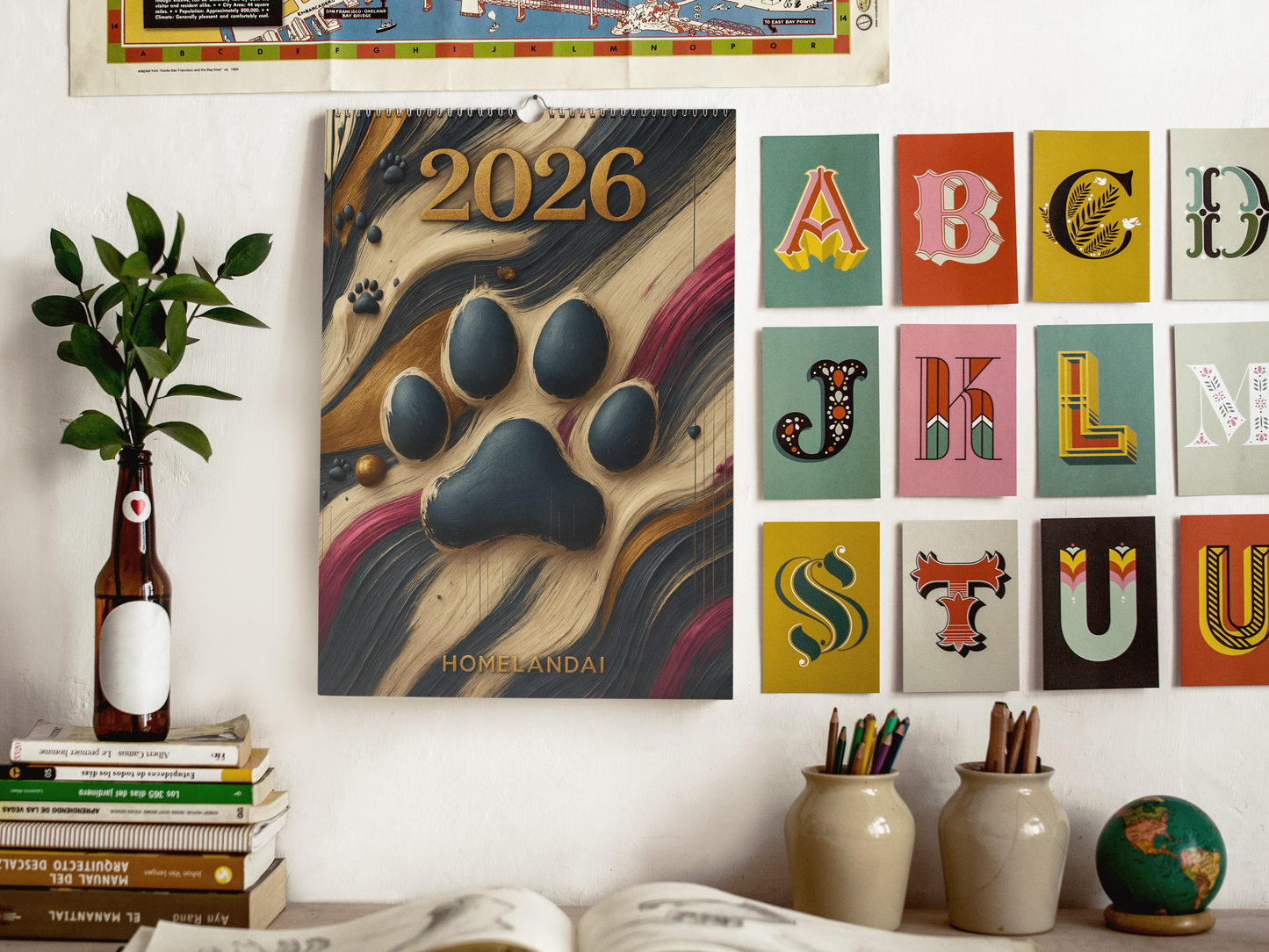 Homelandai Cartoon Wall Calendar (2026)