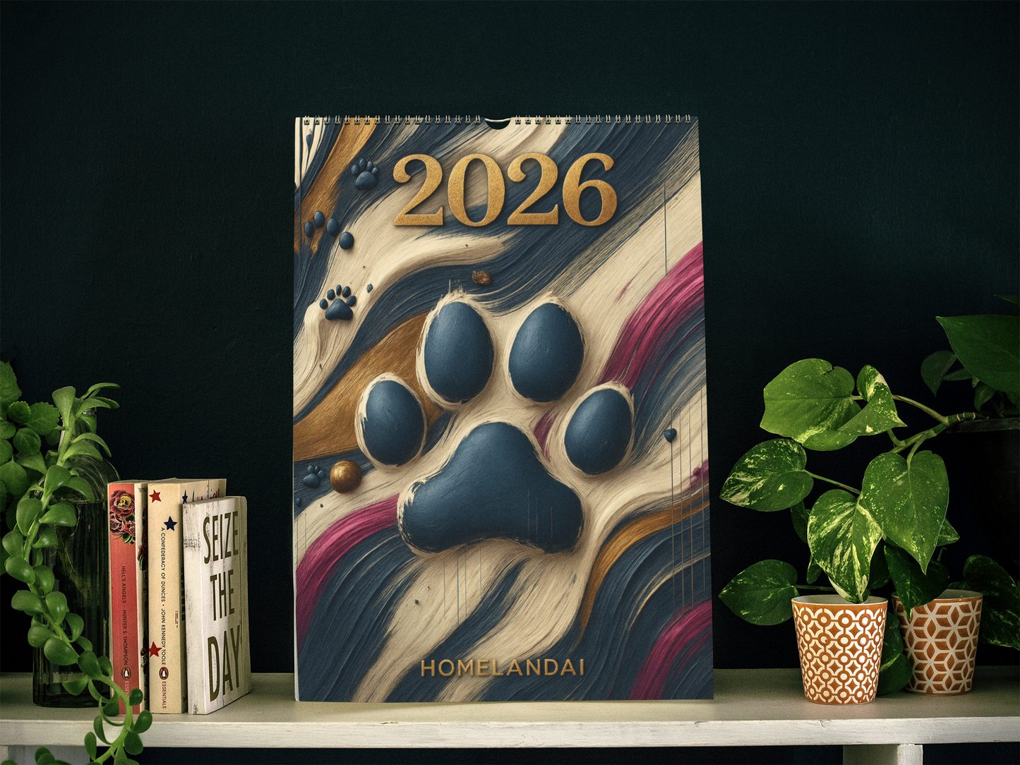 Homelandai Cartoon Wall Calendar (2026)